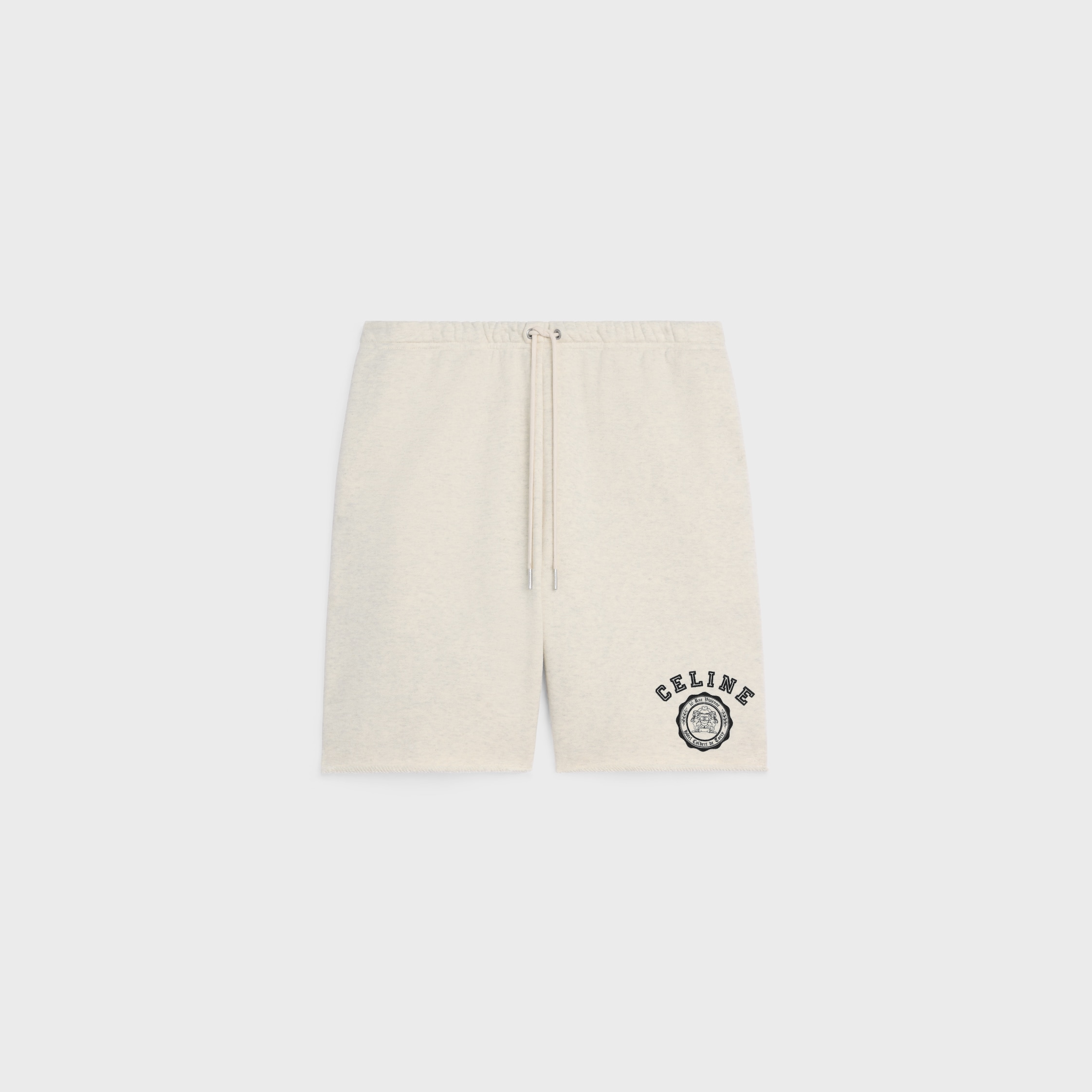 ショートパンツ Celine Triomphe Embroidered Shorts CELINE 2750$ Shorts - Triomphe Monogram Pattern, Nappa