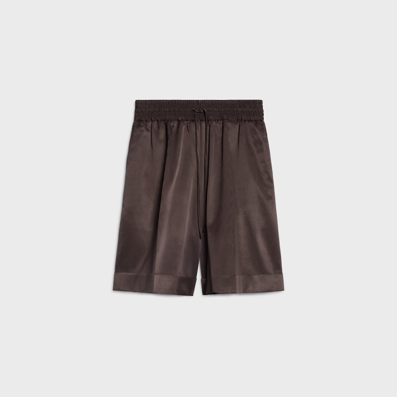 shorts IN viscose satin - NOYER -  - 1 | CELINE