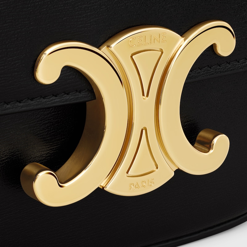 MINI CHAIN CLAUDE IN Shiny calfskin - BLACK - GIFT FINDER - 1 | CELINE