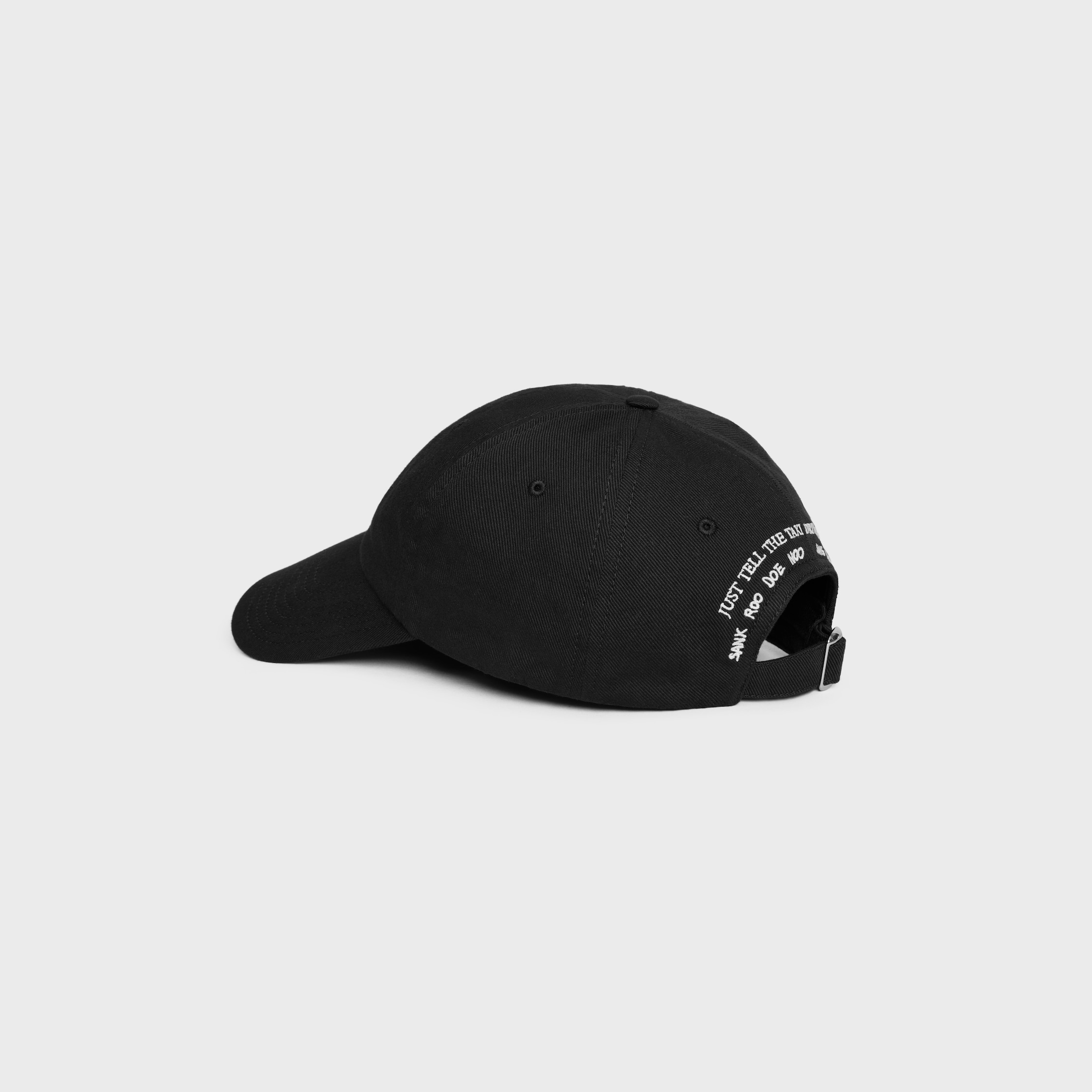 Harry's Paris Bar richelieu cap IN light cotton twill - BLACK | CELINE