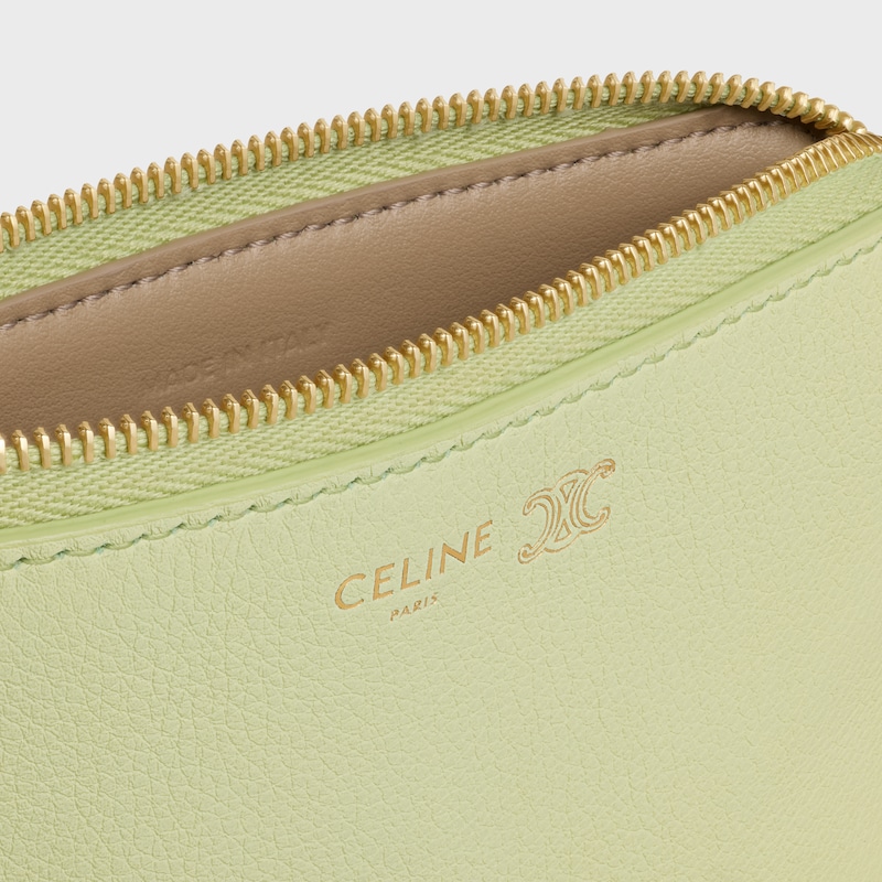 TRIOMPHE印花零钱包 - 柔和青柠色/猎装色 - 新品 - 1 | CELINE