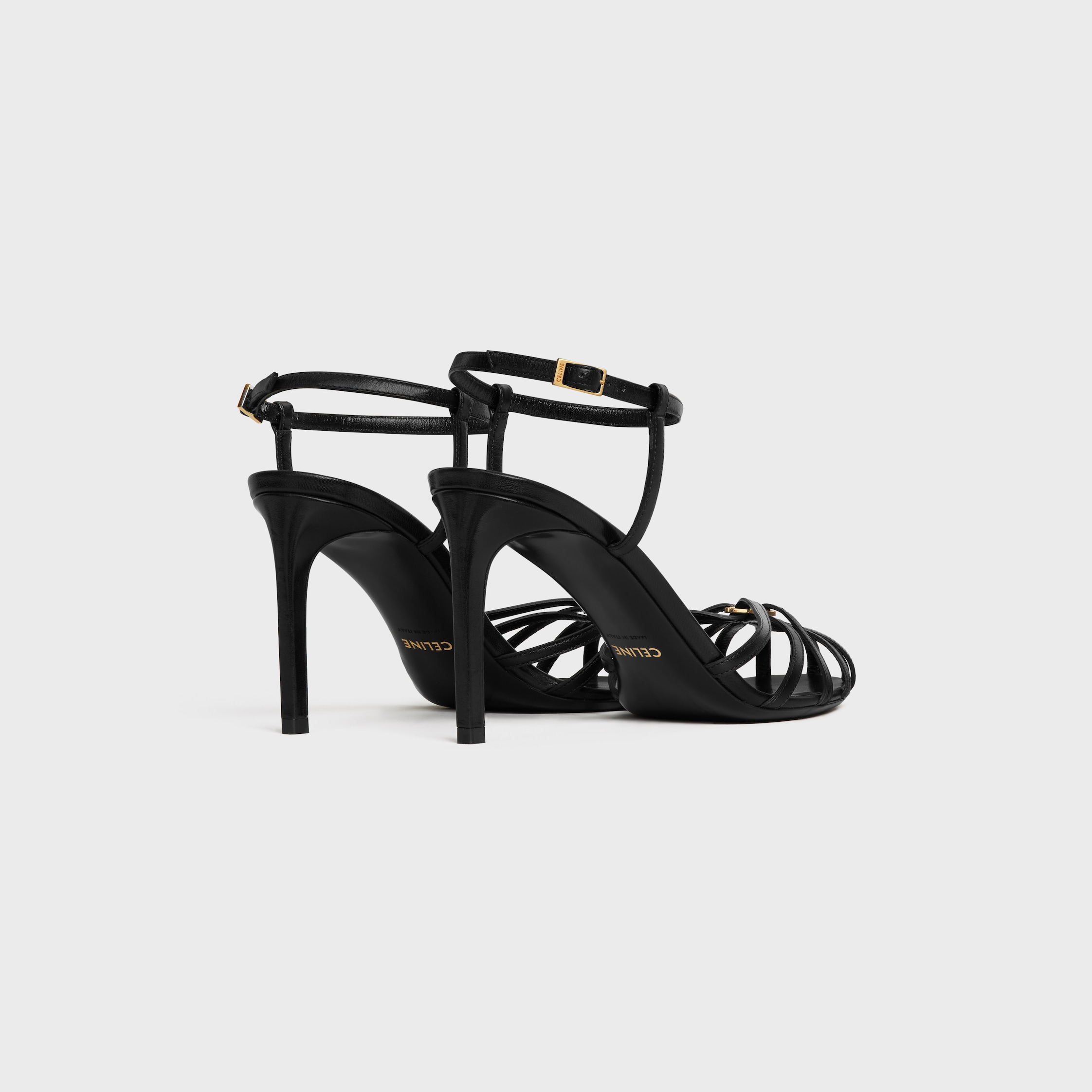 サンダル Celine Triomphe Sandals CELINE Triomphe Metal Logo Thong Flat Mule Slide Sandals 38