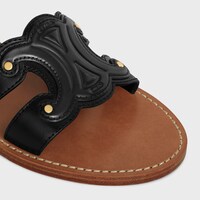 CELINE TRIOMPHE MULE in CALFSKIN - BLACK -  - 1 | CELINE