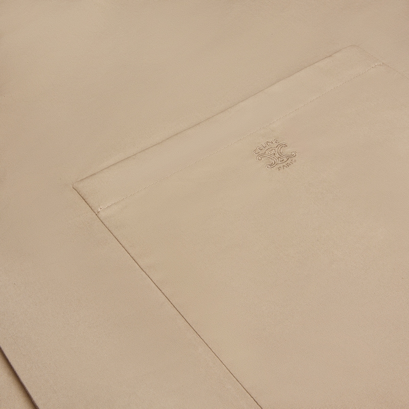 SCOUT SHIRT IN LIGHT COTTON GABARDINE - BEIGE -  - 1 | CELINE