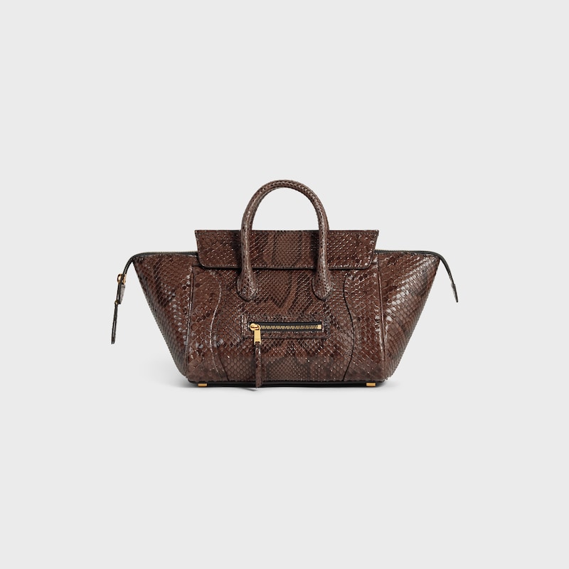 LITTLE LUGGAGE IN PYTHON - HICKORY - LUGGAGE - 1 | CELINE