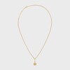 Triomphe Solitaire Necklace in Brass with Gold Finish - GOLD -  - 1 | CELINE