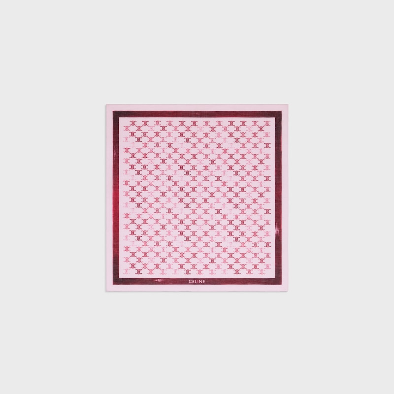 bandana IN cotton - LILAC/BURGUNDY -  - 1 | CELINE