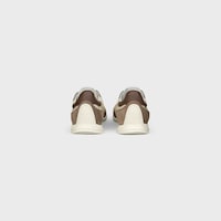 RACER SNEAKER IN NYLON, SUEDE CALFSKIN AND CALFSKIN - OPTIC WHITE / BROWN -  - 2 | CELINE