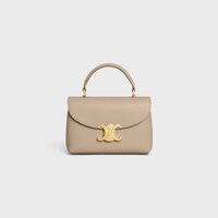 TEEN NINO TASCHE AUS WEICHEM, GENARBTEM KALBSLEDER - CAPPUCCINO - UMHÄNGETASCHEN - 1 | CELINE