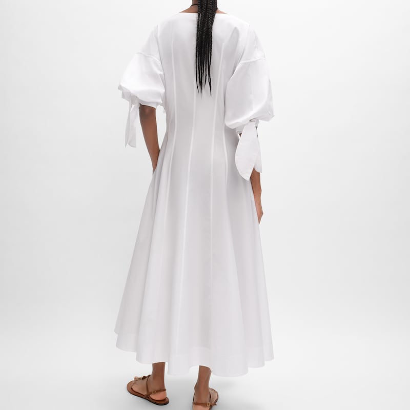 dress IN cotton poplin - BLANCO -  - 1 | CELINE