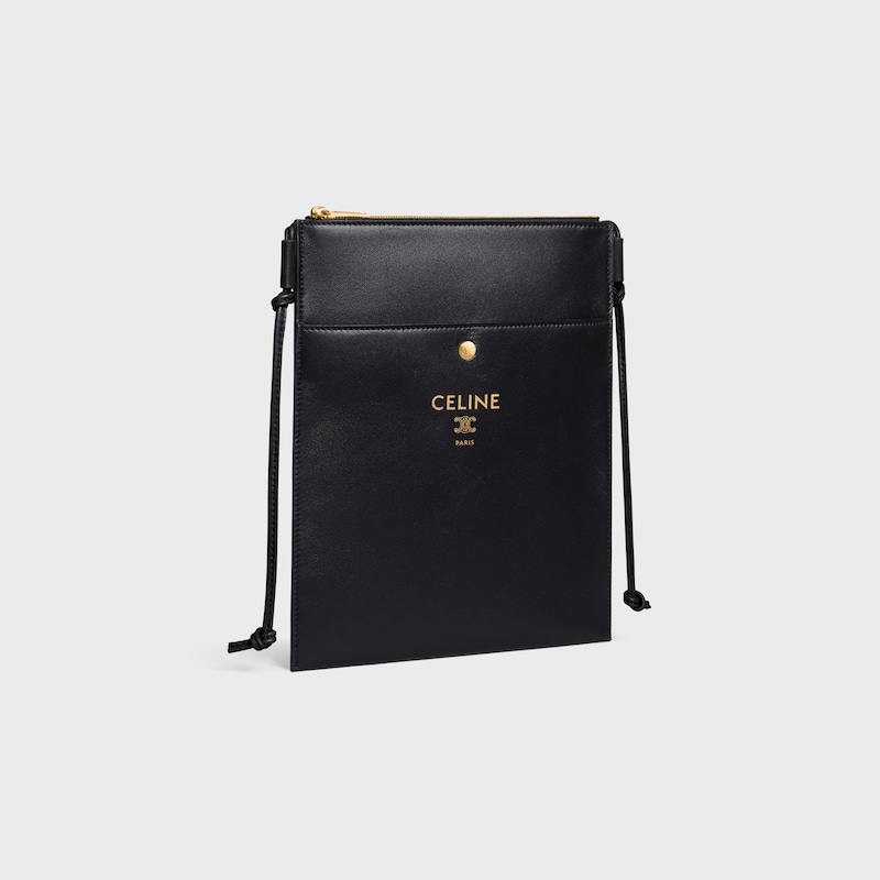 SHARP光滑羊皮革收納袋 - 黑色 - 新品 - 1 | CELINE