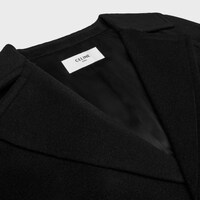 coat in camel cloth - BLACK -  - 1 | CELINE