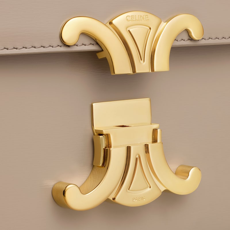 TEEN TRIOMPHE BAG IN shiny calfskin - SAFARI - TRIOMPHE - 1 | CELINE