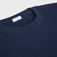 loose sweatshirt IN cotton fleece - NAVY/ CARMIN -  - 2 | CELINE