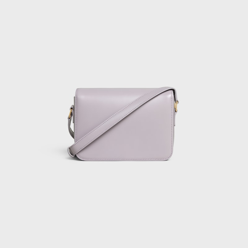 Teen Triomphe Bag in shiny calfskin - LIGHT LILAC - SHOULDER BAGS - 1 | CELINE