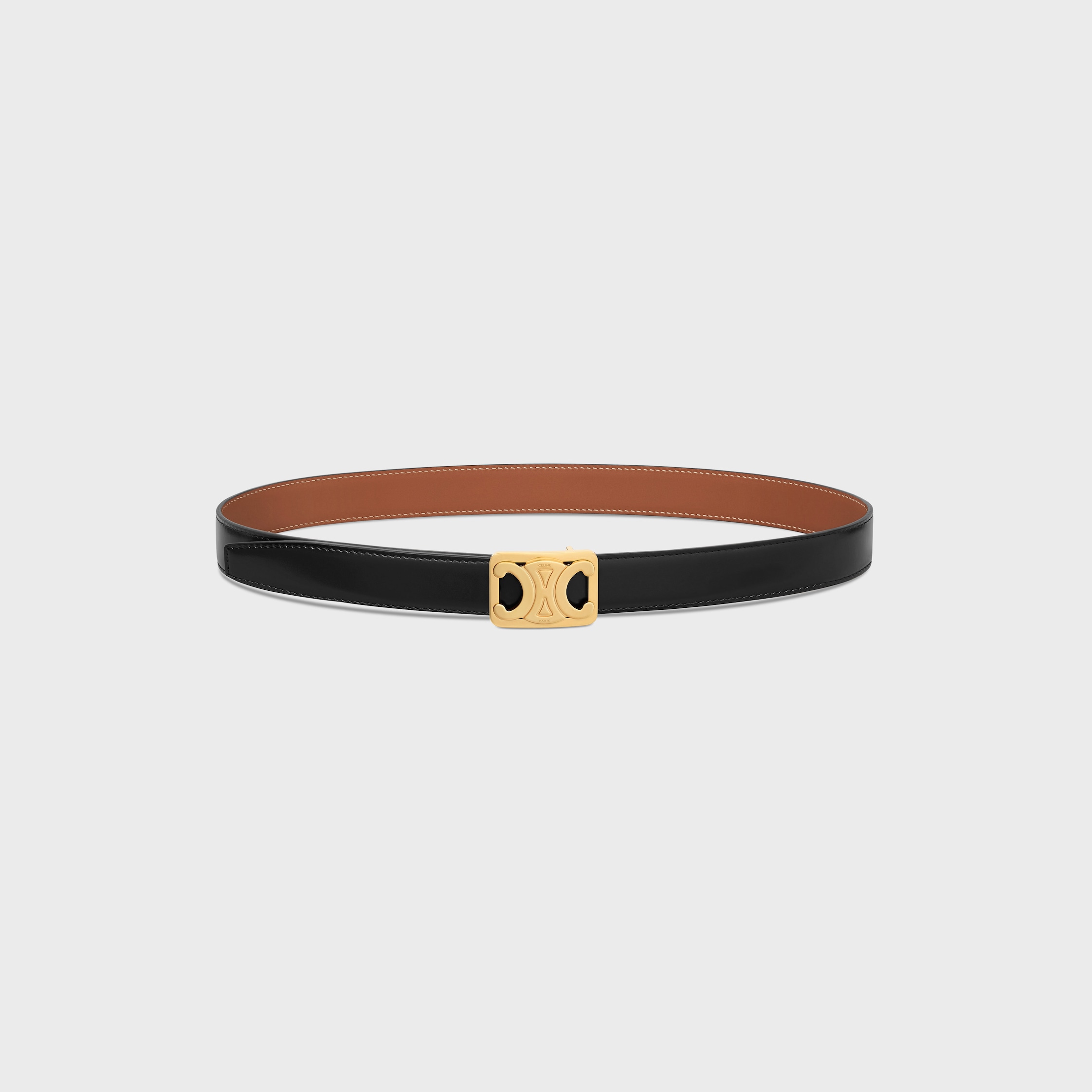 ベルト Celine Brushed leather belt CELINE HOMME 2.5cm Triomphe Leather Belt for Men | MR PORTER