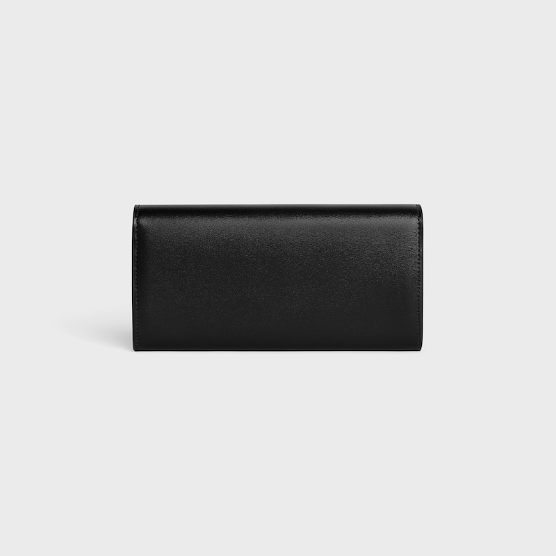 Grand Portefeuille Triomphe veau brillant - Noir - PETITS CADEAUX - 1 | CELINE