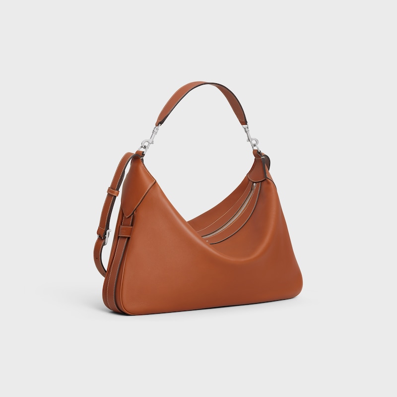 Large Romy IN SUPPLE GRAINED CALFSKIN - TAN - DRAWING SERIES - 1 | CELINE