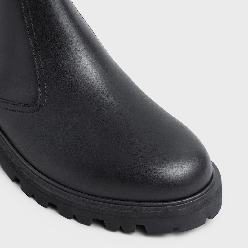 CELINE MARGARET CHELSEA BOOT in SHINY BULL - BLACK -  - 1 | CELINE