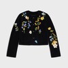embroidered icone jacket IN velvet - BLACK -  - 1 | CELINE
