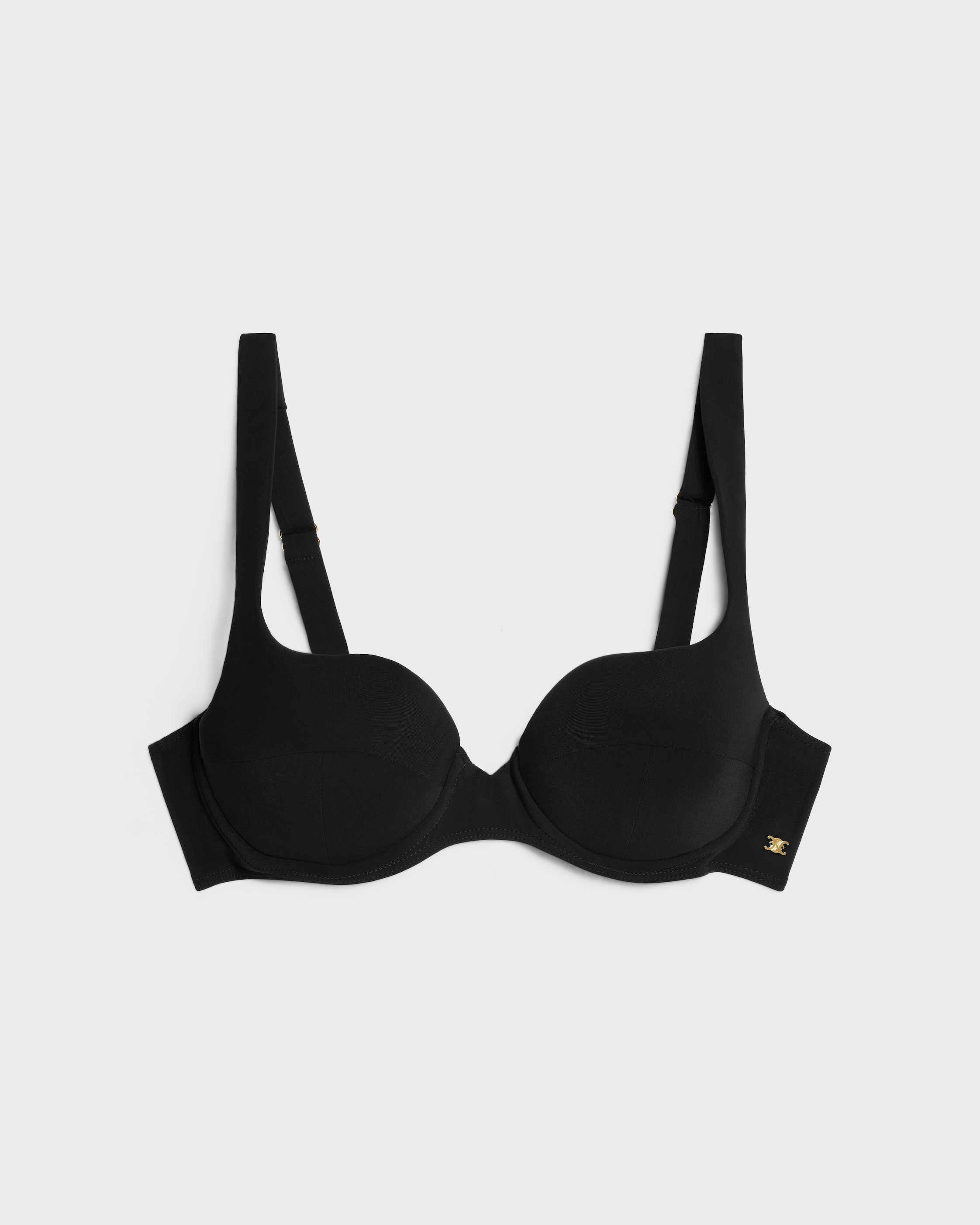 balconette top IN matte jersey - BLACK | CELINE