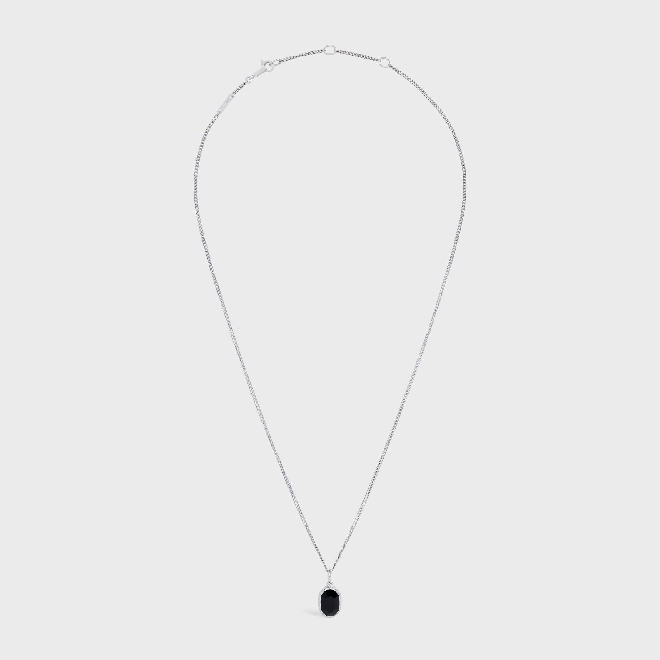 ネックレス・チョーカー CELINE Monochrome Surf Necklace Necklace】CELINE Monochrome Surf Necklace Silver Black White