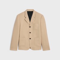 CELINE セリーヌ ベージュ テーラードジャケット コットン混紡 CELINE（セリーヌ）テーラードジャケット ベージュ サイズ:36(XS