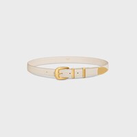 MEDIUM 25MM WESTERN BELT in Taurillon Leather - PALE BEIGE -  - 1 | CELINE