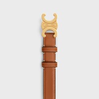 Medium 25MM Triomphe Belt IN Natural Calfskin - TAN -  - 1 | CELINE