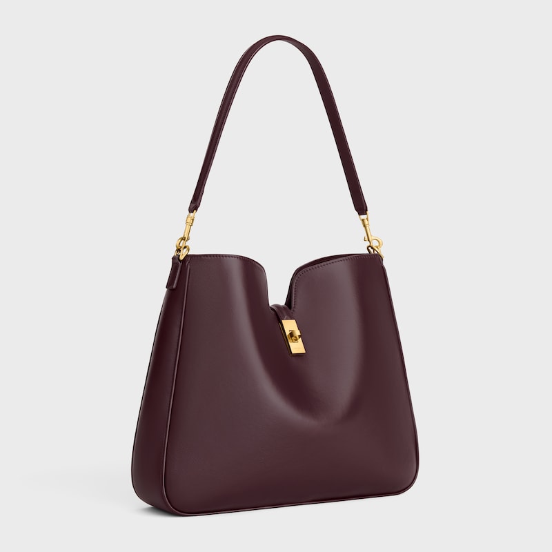 MEDIUM CAMILLE 16 SOFT BAG IN SMOOTH CALFSKIN - DEEP BURGUNDY - HOBO AND TOTE BAGS - 1 | CELINE