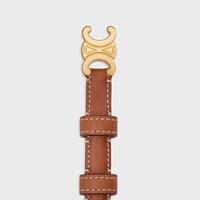 TEEN 13MM TRIOMPHE BELT in Natural Calfskin - TAN -  - 1 | CELINE