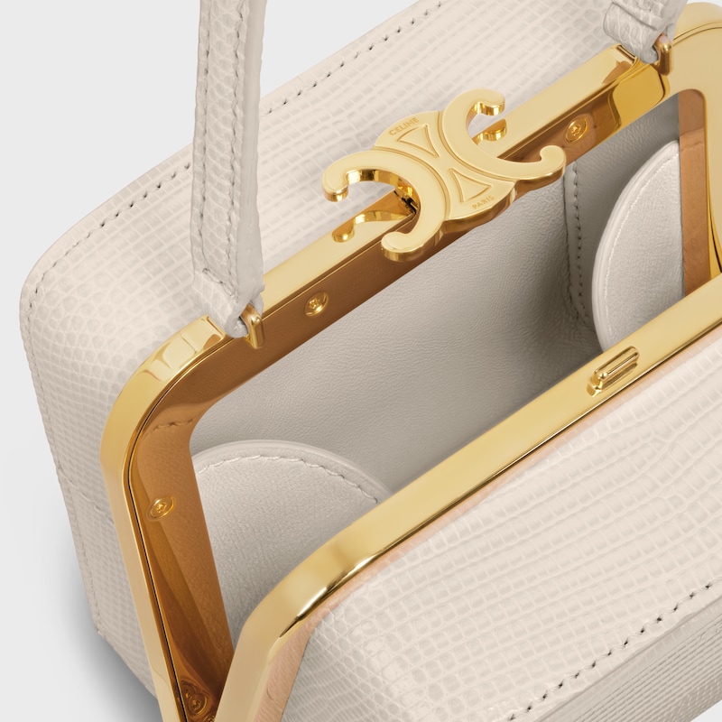 CELINE LANA MINAUDIERE in LIZARD - PALE BEIGE - MORE LINES - 1 | CELINE