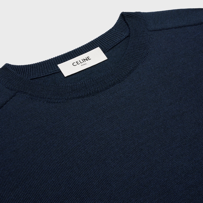 crew neck sweater IN wool - NAVY -  - 1 | CELINE