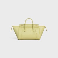 LITTLE LUGGAGE IN SUPPLE SHINY LAMBSKIN - CITRUS - SHOULDER BAGS - 2 | CELINE