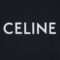 CELINE 루즈 티셔츠 - 코튼 저지 - 블랙/화이트 -  - 1 | CELINE