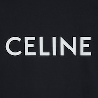 T-SHIRT LOOSE CELINE JERSEY COTON - NOIR / BLANC -  - 2 | CELINE