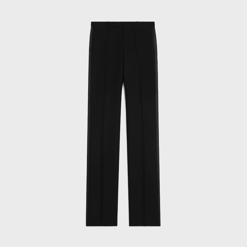 pantalon dylan tux toile laine mohair - Noir -  - 1 | CELINE