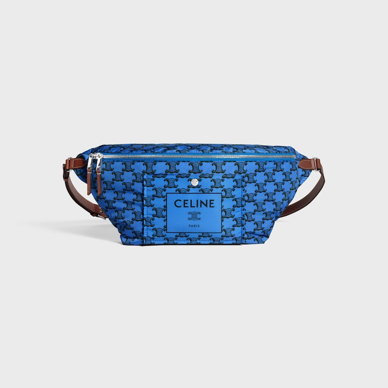 SLINGBAG CELINE PADDED IN NYLON AND CALFSKIN - ULTRA BLUE / BLACK - CROSS-BODY BAGS - 1 | CELINE