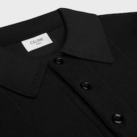 polo IN FINE SILK AND COTTON - BLACK -  - 2 | CELINE