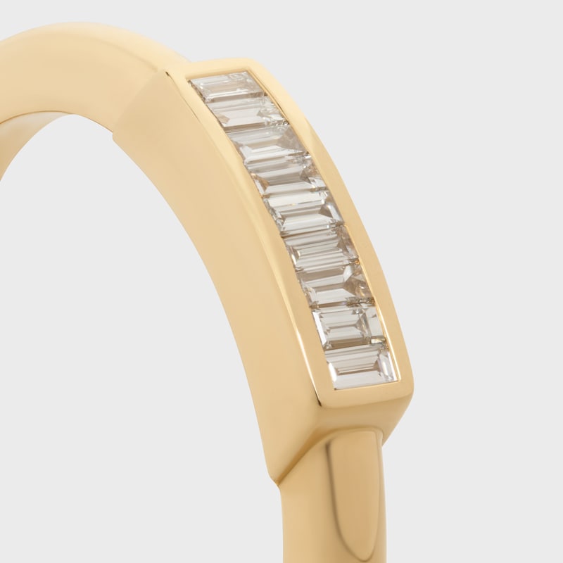 SYSTEME 黄色金镶钻戒指 - 黄金 -  - 1 | CELINE