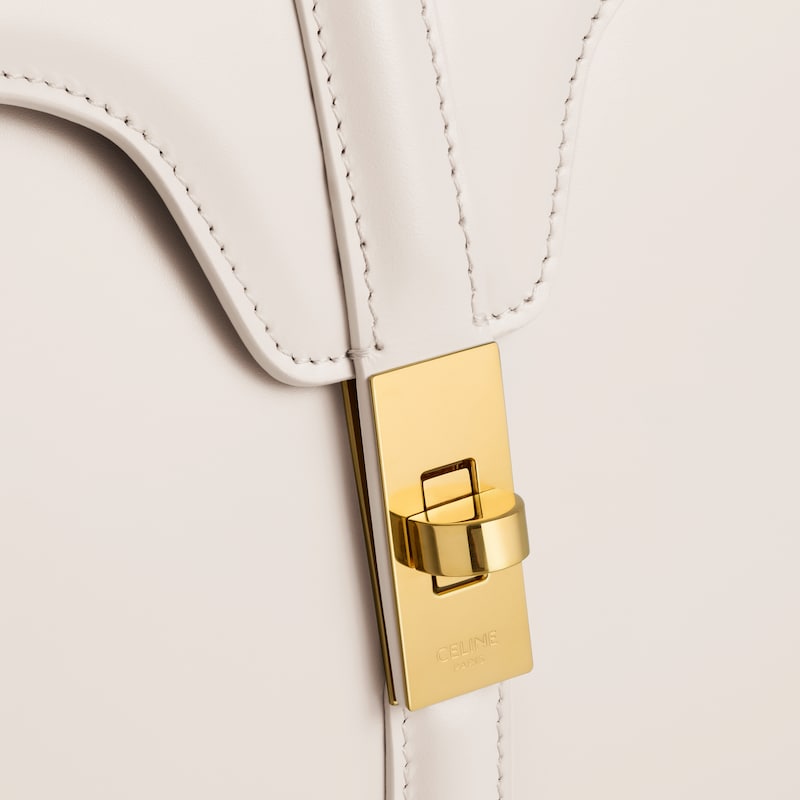 Small 16 Bag IN satinated calfskin - RICE - TOP-HANDLE BAGS - 1 | CELINE