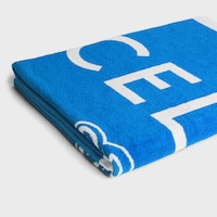 beach towel IN celine triomphe terry cotton - BLEU CIEL/BLANC -  - 2 | CELINE