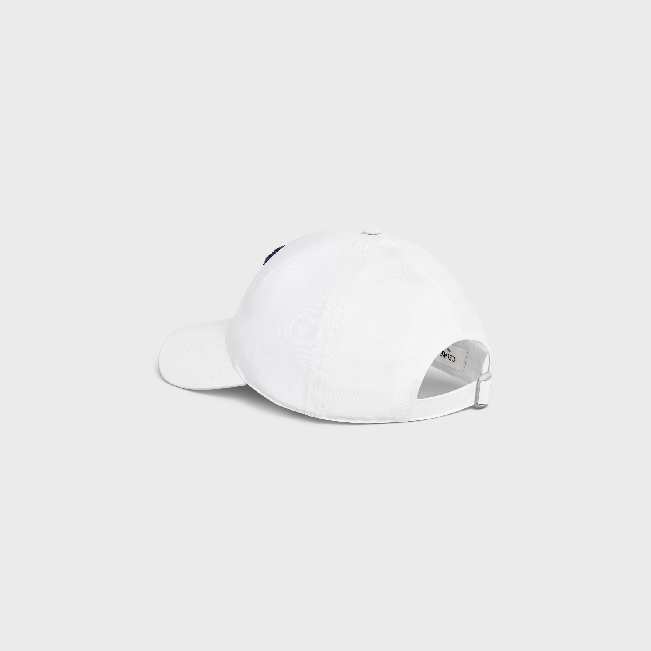 INITIAL BASEBALL CAP IN COTTON - WHITE | CELINE
