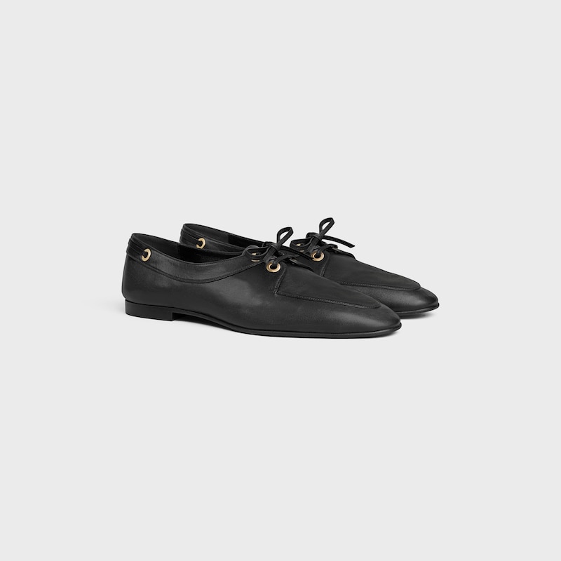 MILES LOAFER IN SUPPLE CALFSKIN - BLACK -  - 1 | CELINE