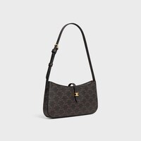 TINA SHOULDER BAG IN Triomphe canvas - BLACK - GIFTS FOR HER - 2 | CELINE