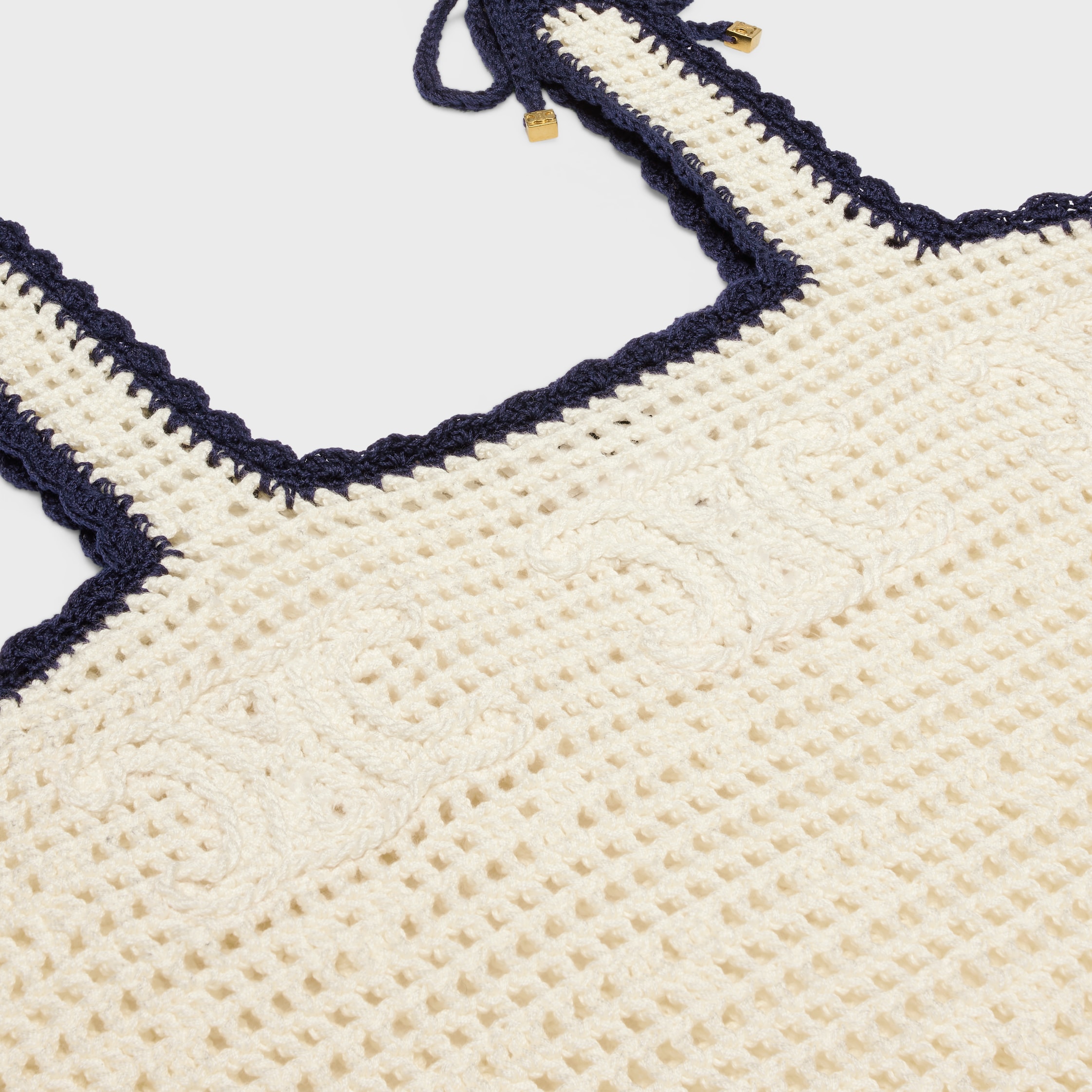 【CELINE】トップクロシェ 楽天市場】CELINE セリーヌ Crocheted Cotton Oversized Baja