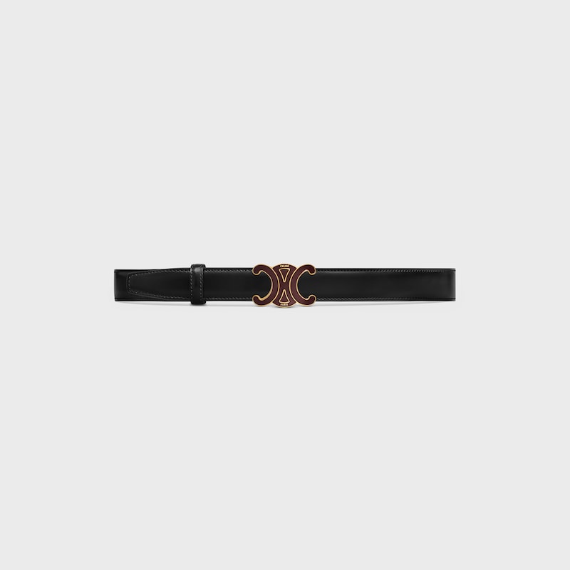 Wendbarer Riemen 25 mm AUS Taurillonleder und Triomphe Canvas -  -  - 1 | CELINE
