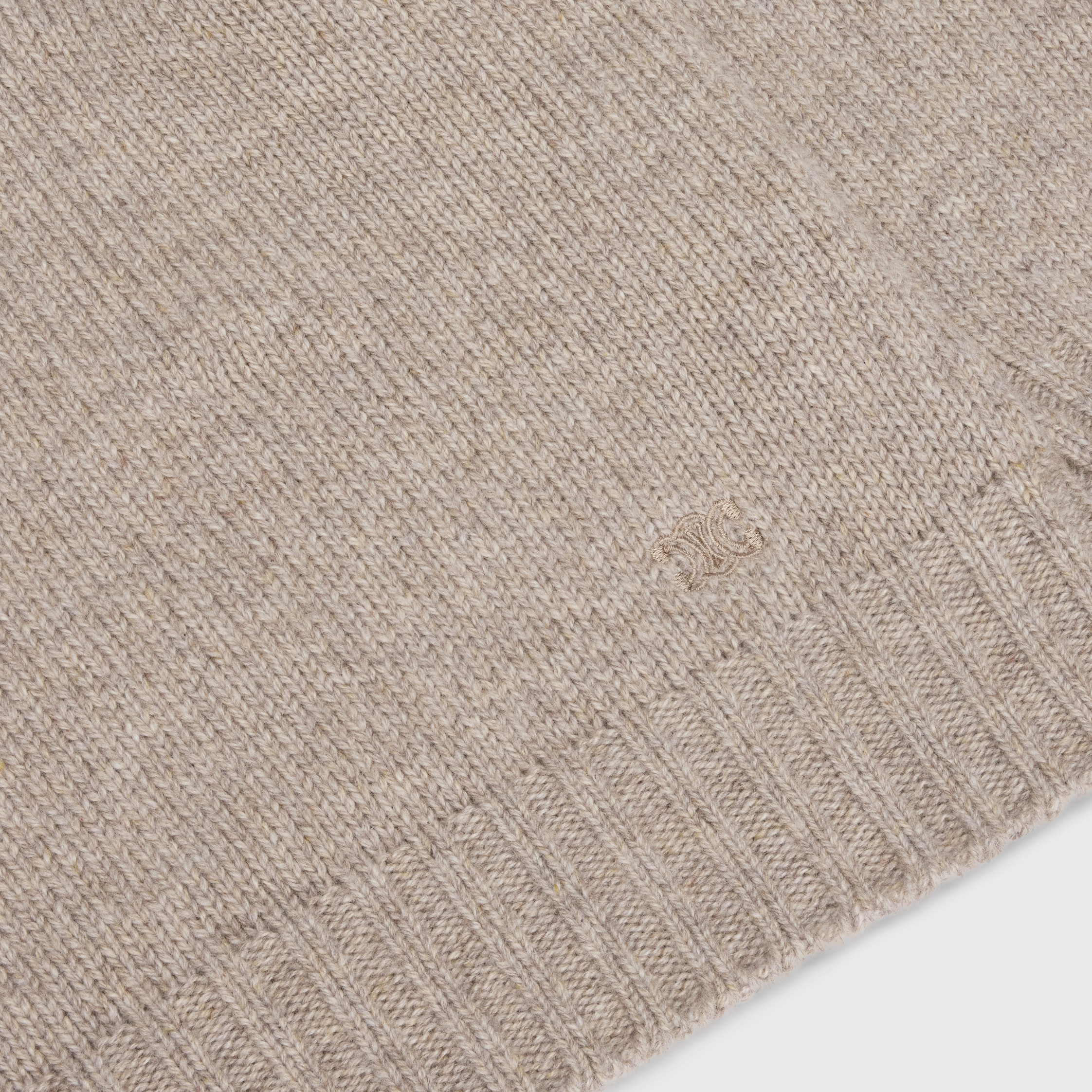 CREW NECK SWEATER IN SEAMLESS CASHMERE - SAND | CELINE