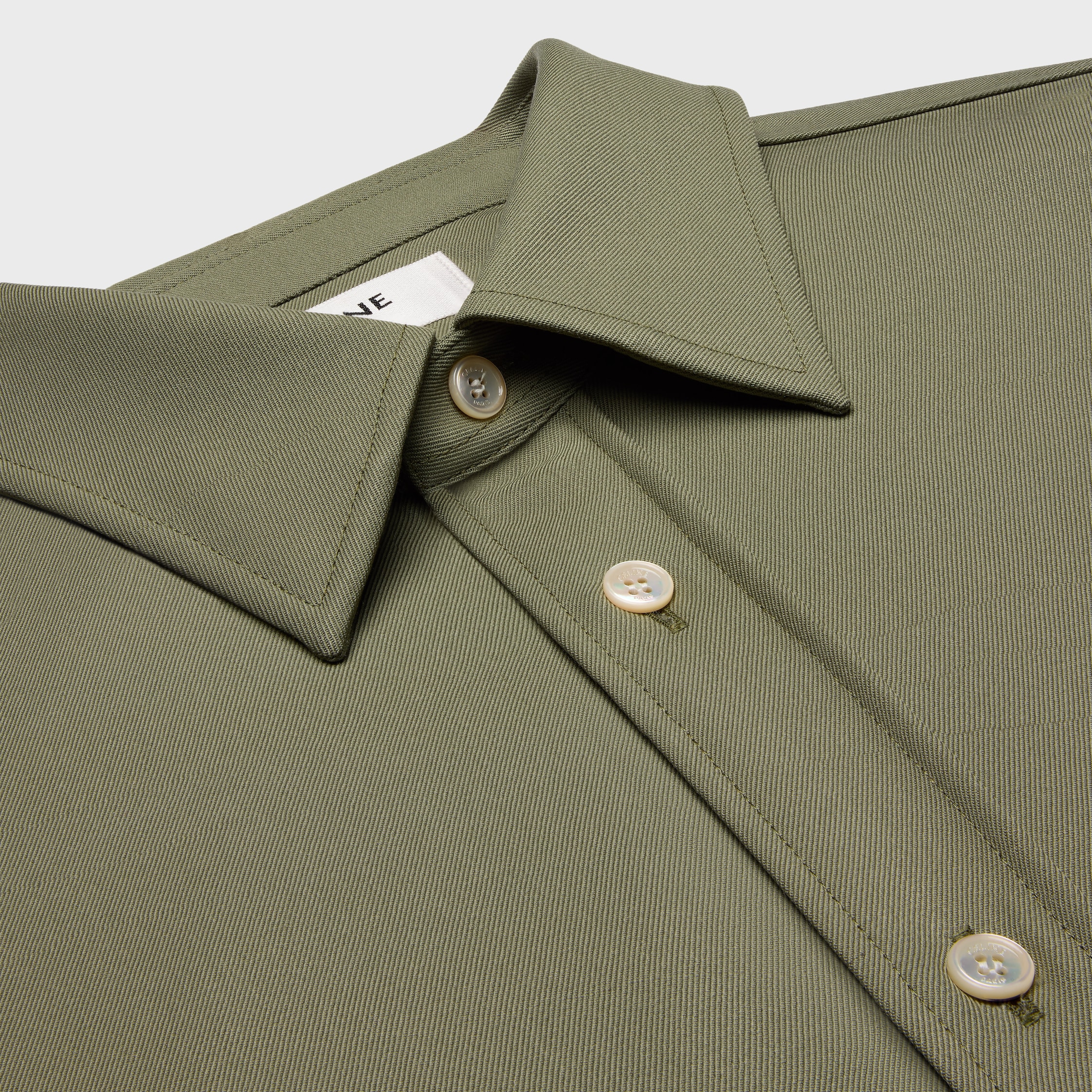 shirt IN WOOL - KAKI | CELINE