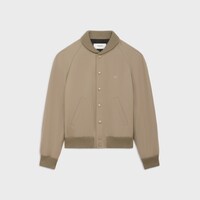 Triomphe Teddy棉質及羊毛華達呢外套 - 駝色 -  - 1 | CELINE